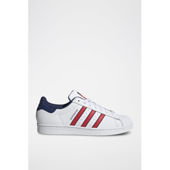 Sneakers en cuir Superstar - Blanc et rouge - 02 - 34307110