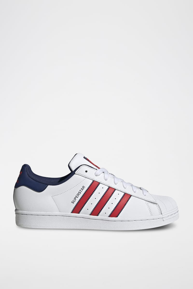 Sneakers en cuir Superstar - Blanc et rouge - 02 - 34307110