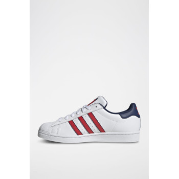 Sneakers en cuir Superstar - Blanc et rouge - 02 - 34307110