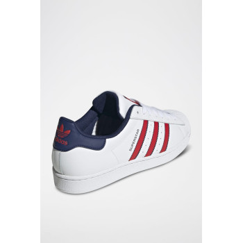 Sneakers en cuir Superstar - Blanc et rouge - 02 - 34307110