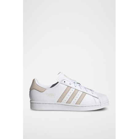 Sneakers en cuir Superstar - Blanc et beige - 02 - 34307111