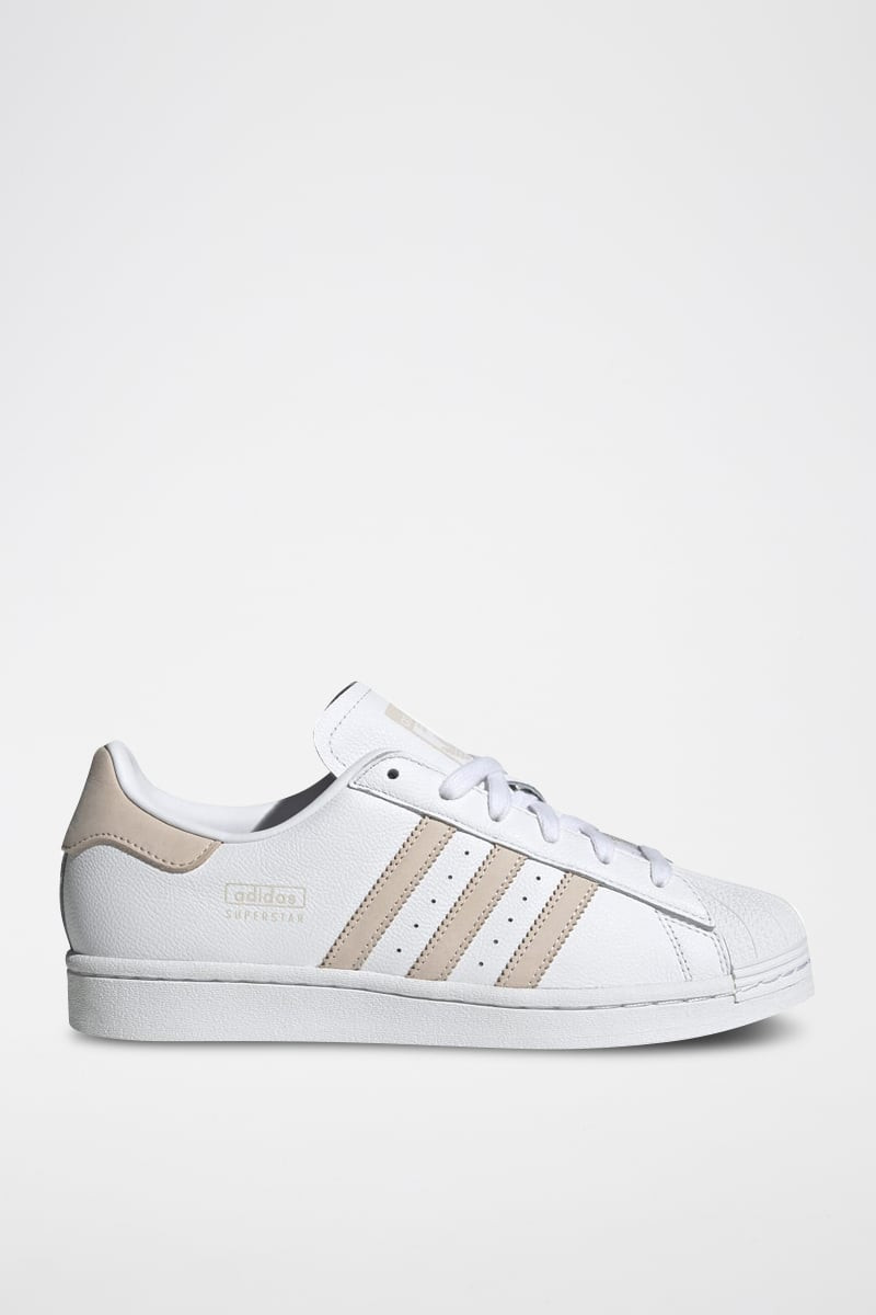 Sneakers en cuir Superstar - Blanc et beige - 02 - 34307111