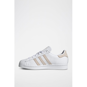 Sneakers en cuir Superstar - Blanc et beige - 02 - 34307111