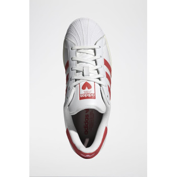 Sneakers en cuir - Rouge et blanc - 02 - 34307117