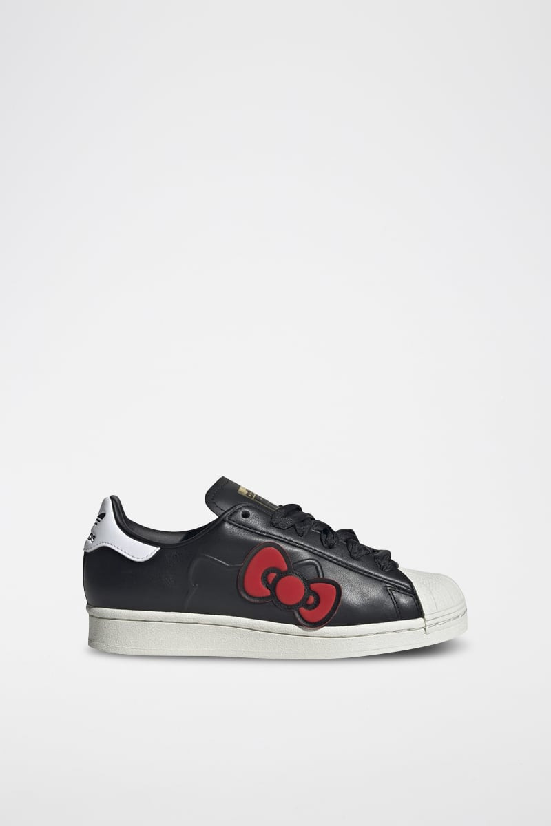 Sneakers en cuir Hello Kitty Superstar - Noir et rouge - 02 - 34307122