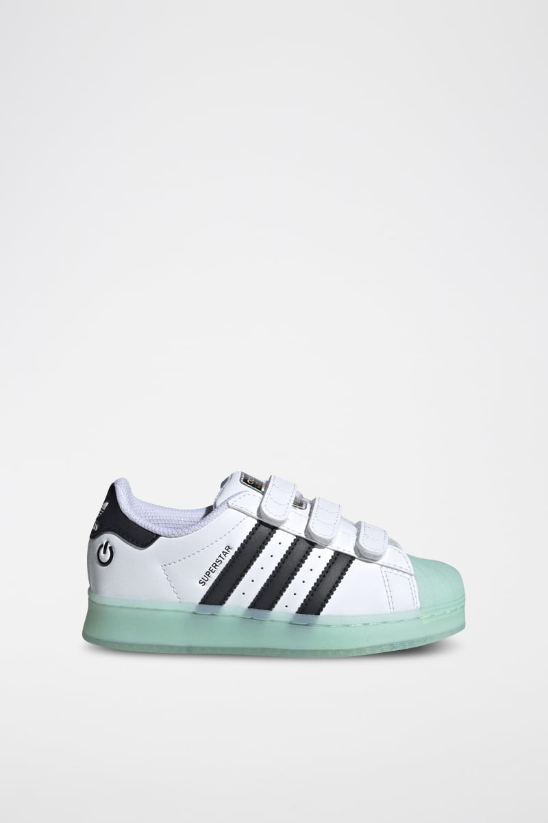 Sneakers Superstar - Blanc et turquoise - 02 - 34307125