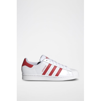 Sneakers en cuir Superstar - Blanc et rouge - 02 - 34307130