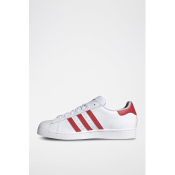 Sneakers en cuir Superstar - Blanc et rouge - 02 - 34307130