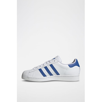 Sneakers en cuir Superstar - Blanc et bleu - 02 - 34307131