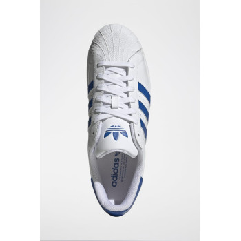 Sneakers en cuir Superstar - Blanc et bleu - 02 - 34307131