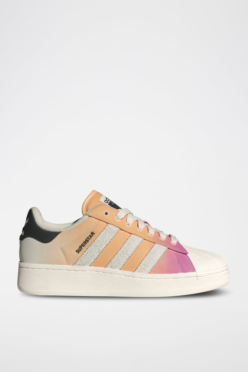 Sneakers en cuir Superstar - Beige et rose - 02 - 34307136