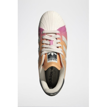 Sneakers en cuir Superstar - Beige et rose - 02 - 34307136