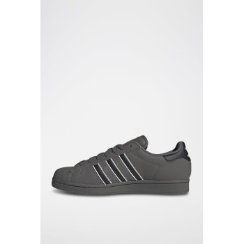 Sneakers en cuir Superstar - Gris et noir - 02 - 34307139