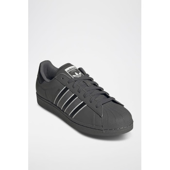 Sneakers en cuir Superstar - Gris et noir - 02 - 34307139