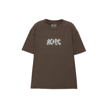 PULL&BEAR T-shirt imprimé AC/DC SHORT SLEEVE - 01 - PUC22O1Z2|O11