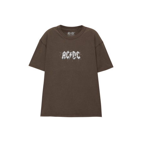 PULL&BEAR T-shirt imprimé AC/DC SHORT SLEEVE - 01 - PUC22O1Z2|O11