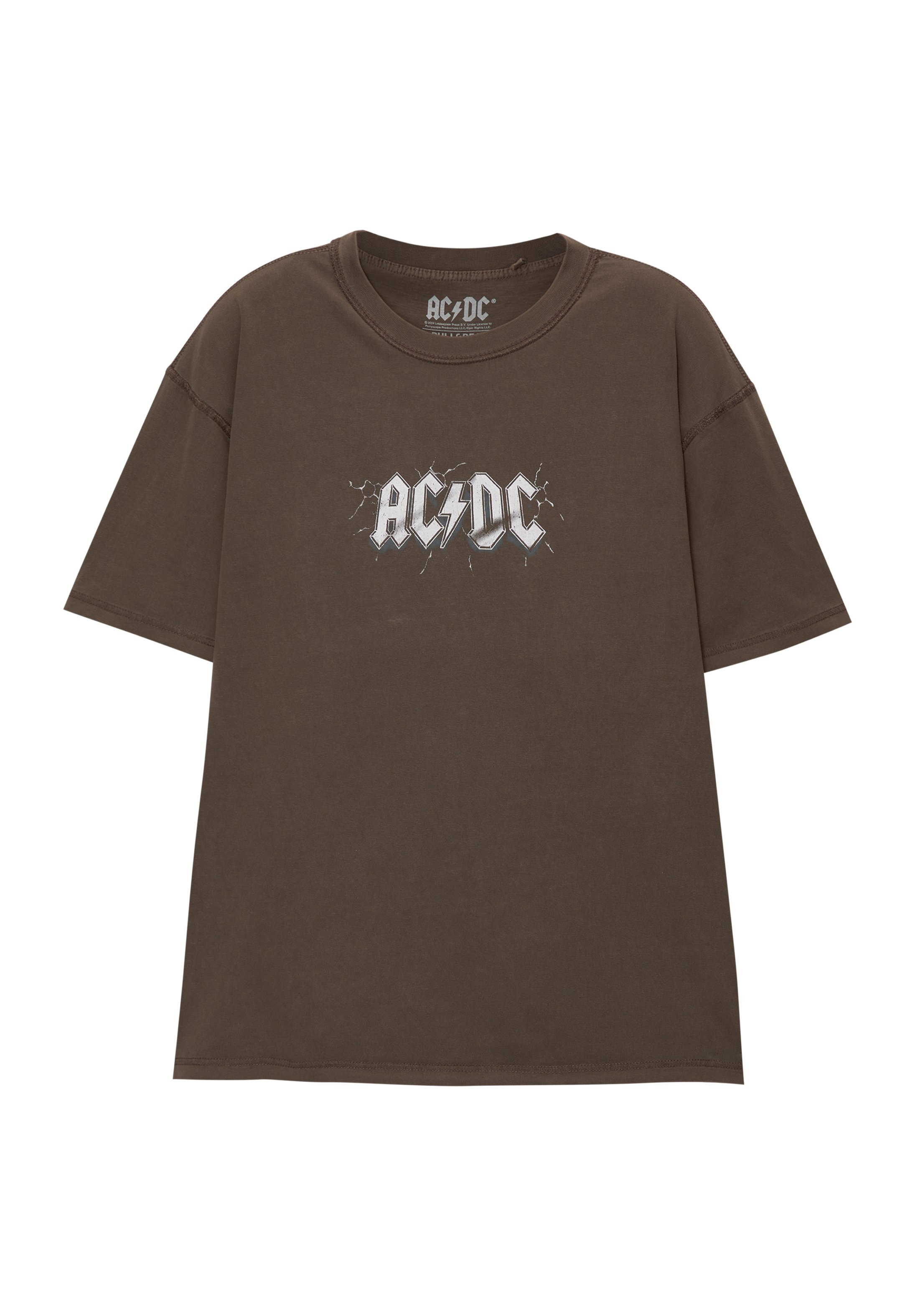 PULL&BEAR T-shirt imprimé AC/DC SHORT SLEEVE - 01 - PUC22O1Z2|O11