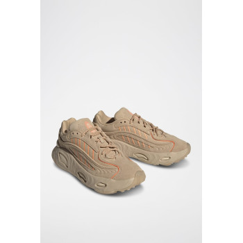 Sneakers en cuir Oznova - Beige et orange - 02 - 34134612