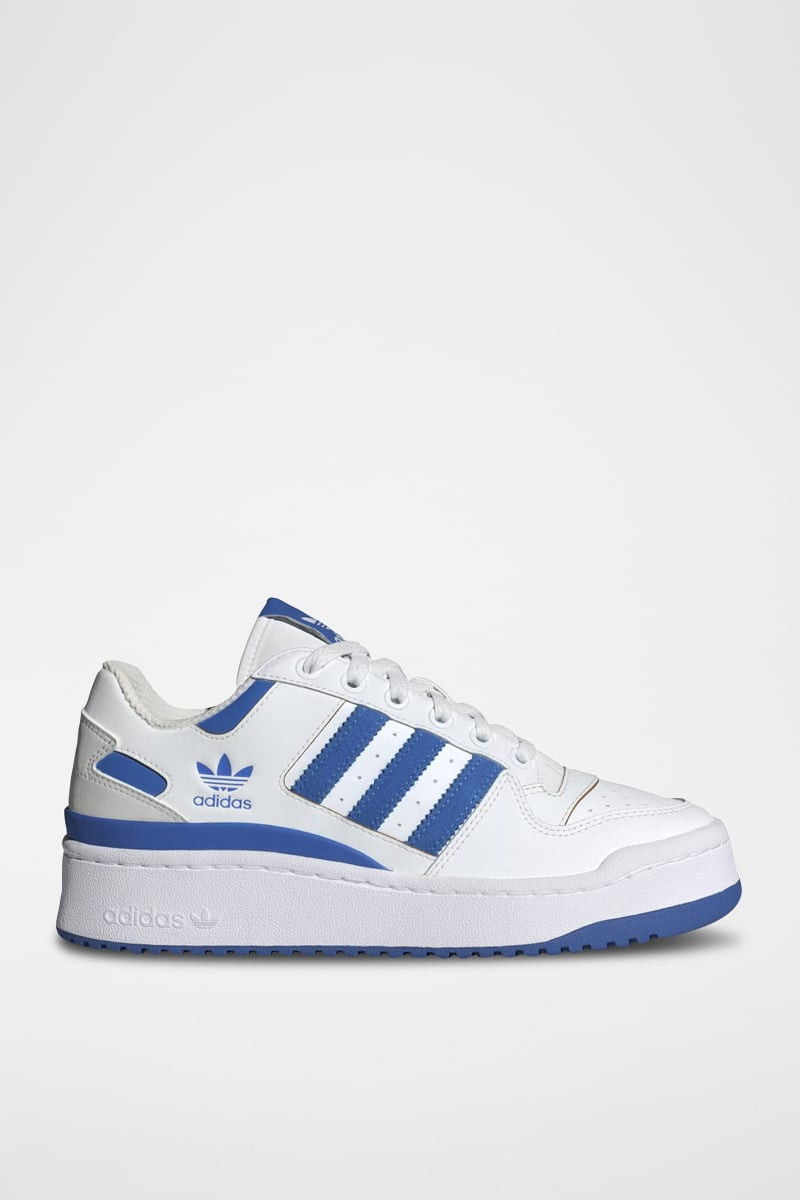 Sneakers en cuir Forum Bold Stripes - Blanc et bleu - 02 - 34135017