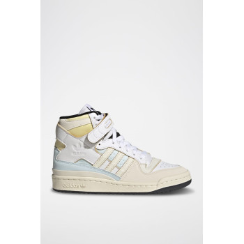 Sneakers montantes en cuir Forum 84 Hi W - Blanc et jaune - 02 - 34115939