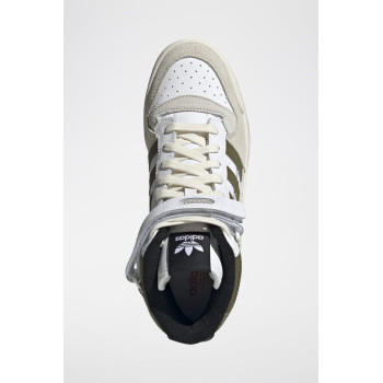 Sneakers montantes Forum Mid - Blanc et kaki - 02 - 34134309