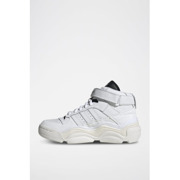 Sneakers montantes en cuir Forum Millencon - Blanc et noir - 02 - 34134683