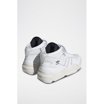 Sneakers montantes en cuir Forum Millencon - Blanc et noir - 02 - 34134683