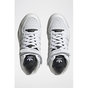 Sneakers montantes en cuir Forum Millencon - Blanc et noir - 02 - 34134683