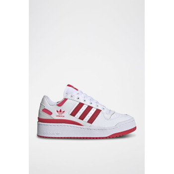 Sneakers en cuir Forum Bold Stripes - Blanc et rouge - 02 - 34135018