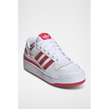 Sneakers en cuir Forum Bold Stripes - Blanc et rouge - 02 - 34135018