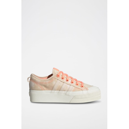 Sneakers plateformes Nizza Platform W - Blanc et saumon - 02 - 34143557