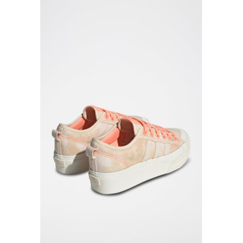 Sneakers plateformes Nizza Platform W - Blanc et saumon - 02 - 34143557