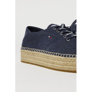 Tennis plateformes en jean - Bleu marine - 02 - 34264859