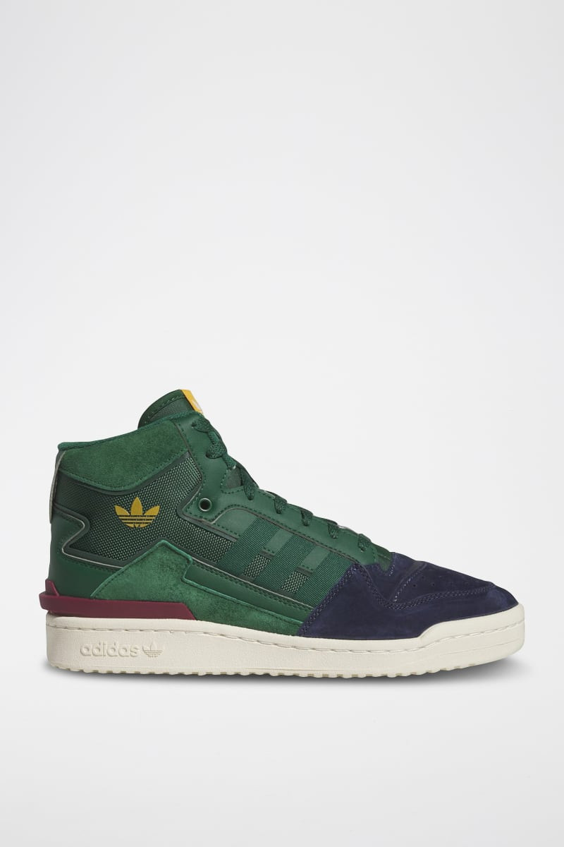 Sneakers montantes en nubuck Forum Exhibit Mid II - Vert et bleu - 02 - 34115927