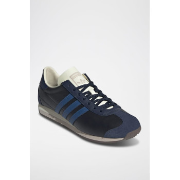 Sneakers en cuir et nubuck Country Og - Noir, bleu et blanc - 02 - 34135039