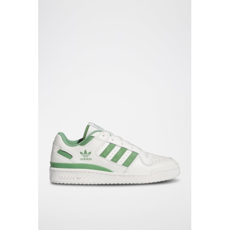 Sneakers en cuir pleine fleur Forum Low Cl - Blanc et vert - 02 - 34135261