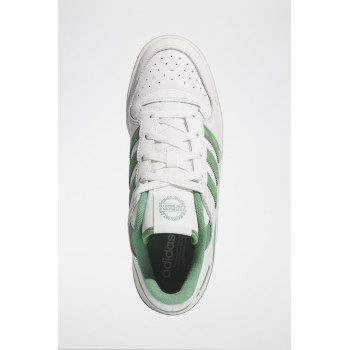 Sneakers en cuir pleine fleur Forum Low Cl - Blanc et vert - 02 - 34135261