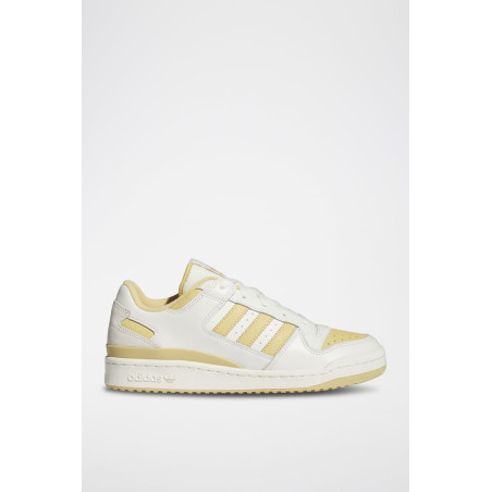 Sneakers en cuir Forum Low Cl - Blanc et jaune pâle - 02 - 34135263