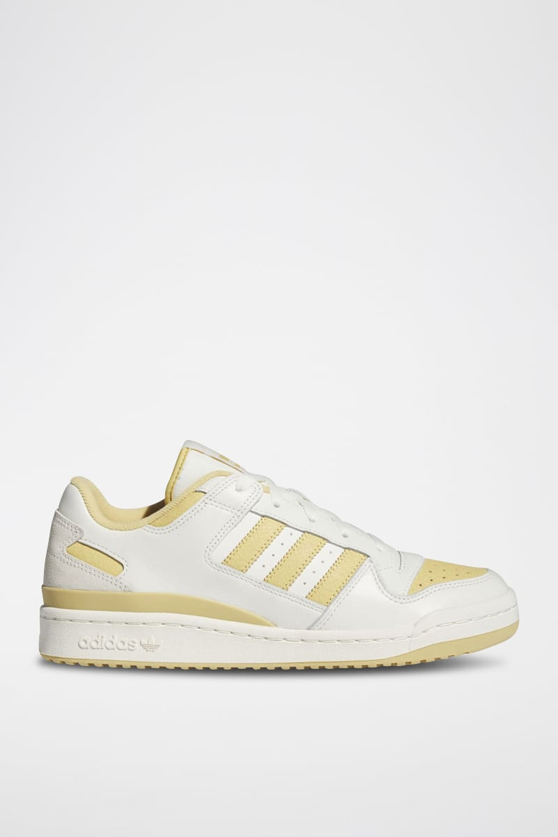 Sneakers en cuir Forum Low Cl - Blanc et jaune pâle - 02 - 34135263