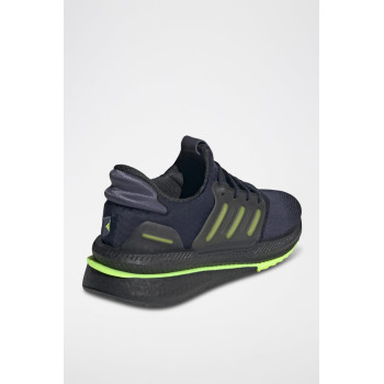 Chaussures de running en nubuck X_Plrboost - Bleu marine et vert fluo - 02 - 34116018