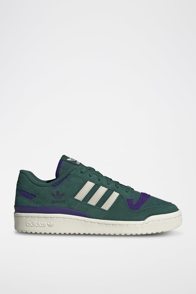 Sneakers en nubuck et velours Forum - Vert foncé - 02 - 34143702