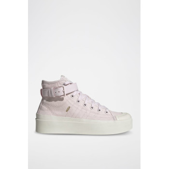 Sneakers montantes en coton biologique Nizza Bonega Mid W - Rose - 02 - 34328921