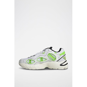 Sneakers en cuir Astir SN - Blanc et vert clair - 02 - 34329076