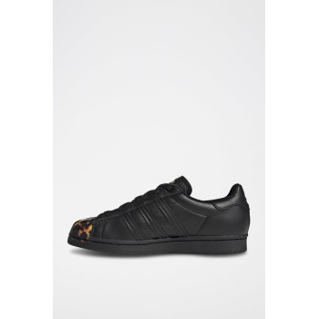 Sneakers en cuir Superstar - Noir et camel - 02 - 34329163