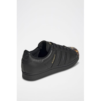 Sneakers en cuir Superstar - Noir et camel - 02 - 34329163