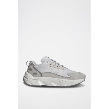 Sneakers en nubuck ZX 22 Boost - Blanc et gris - 02 - 34328985