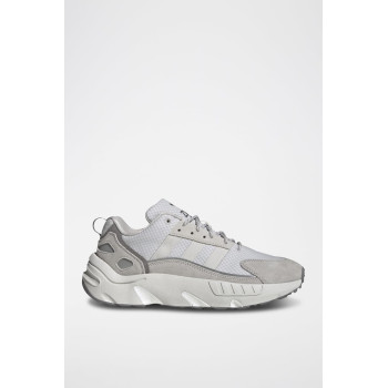 Sneakers en nubuck ZX 22 Boost - Blanc et gris - 02 - 34328985