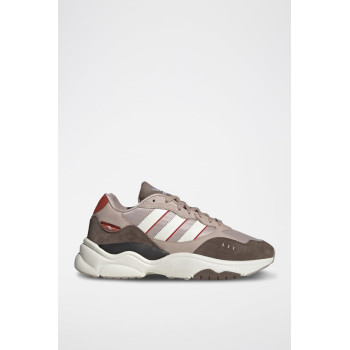 Sneakers en nubuck Retropy F90 - Taupe et anthracite - 02 - 34329119