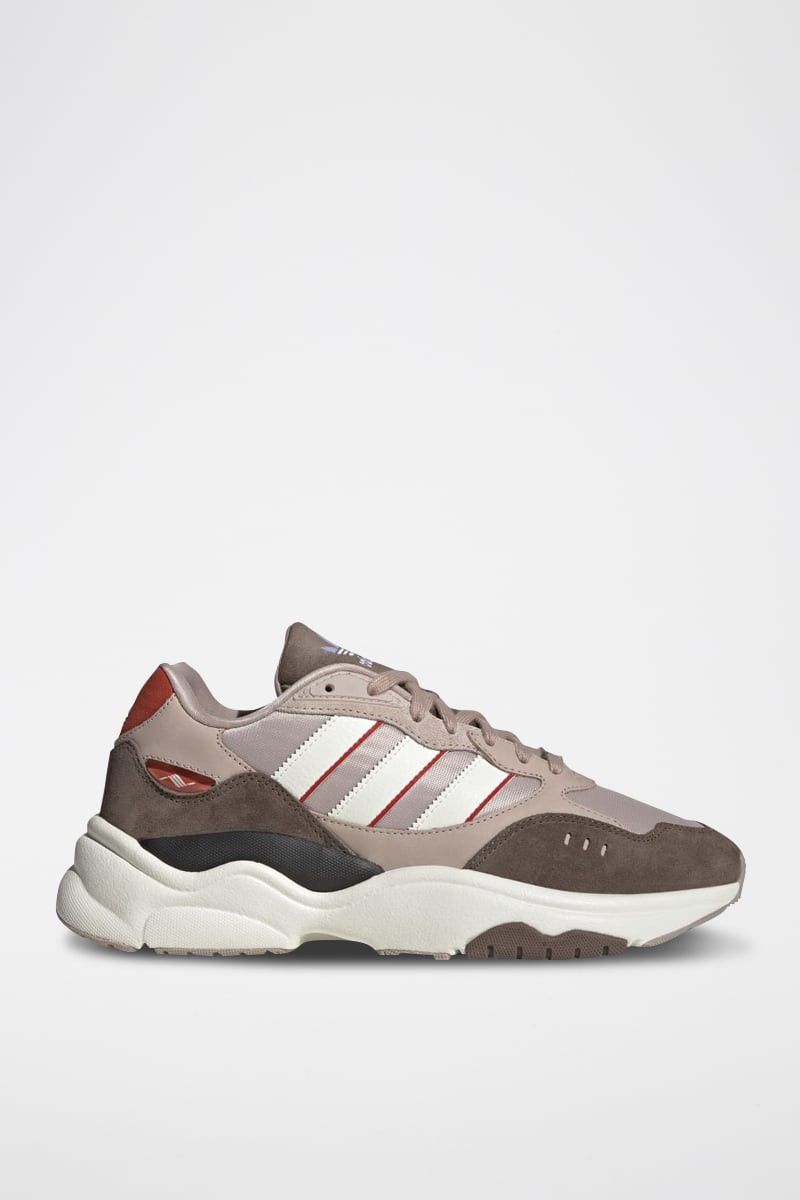 Sneakers en nubuck Retropy F90 - Taupe et anthracite - 02 - 34329119