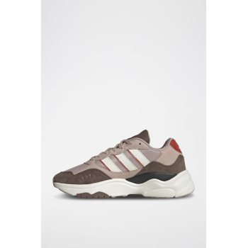 Sneakers en nubuck Retropy F90 - Taupe et anthracite - 02 - 34329119